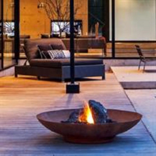 Braséros en acier corten - Halo